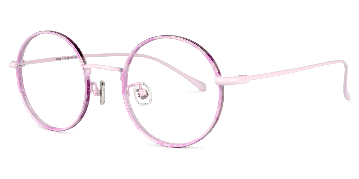 Oboth Rose Ronde Lunettes1
