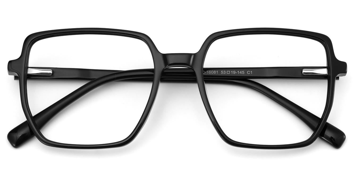 Phillis Noir Carré Lunettes1