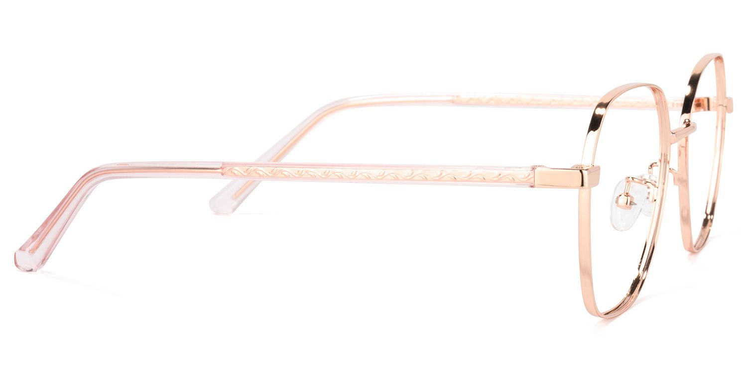 Perry Lunettes géométriques dorées3