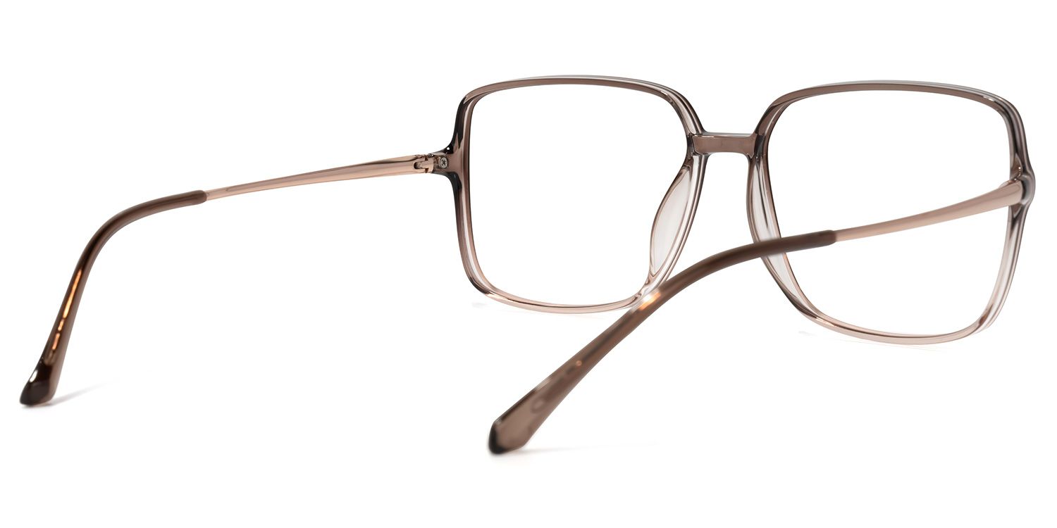 Dafydd Lunettes carrées marron3