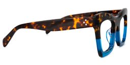 Benitez Bleu Rectangulaire lunettes2