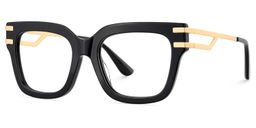 Lidia Noir Carré lunettes2