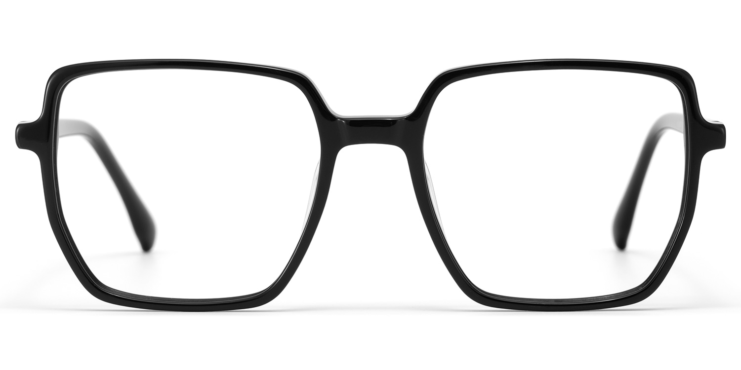 Phillis Noir Carré Lunettes0