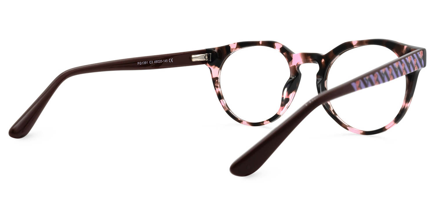 Charity Rose Tortue Géométrique Lunettes3