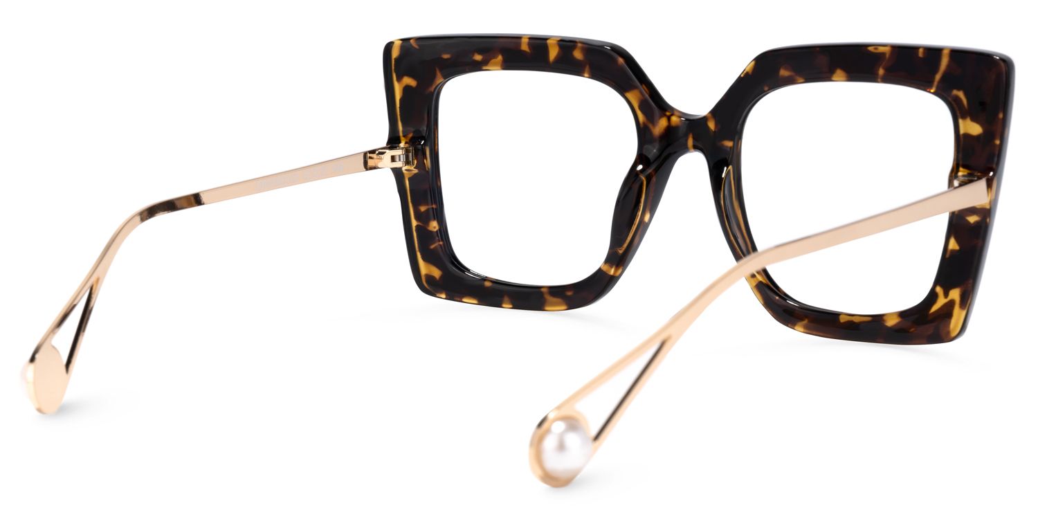 Qatar Tortue Or Carré Lunettes3