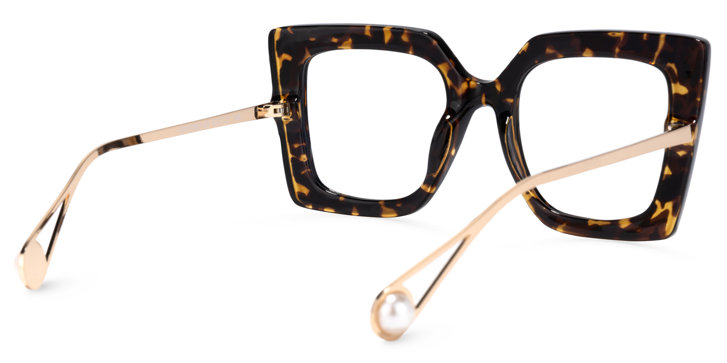 Qatar Tortue Or Carré Lunettes3
