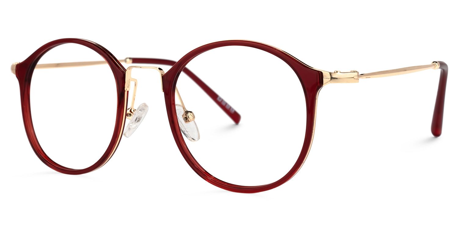 Alyssa Marron Ronde Lunettes1