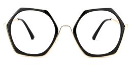 Haine Noir Géométrique lunettes de soleil0