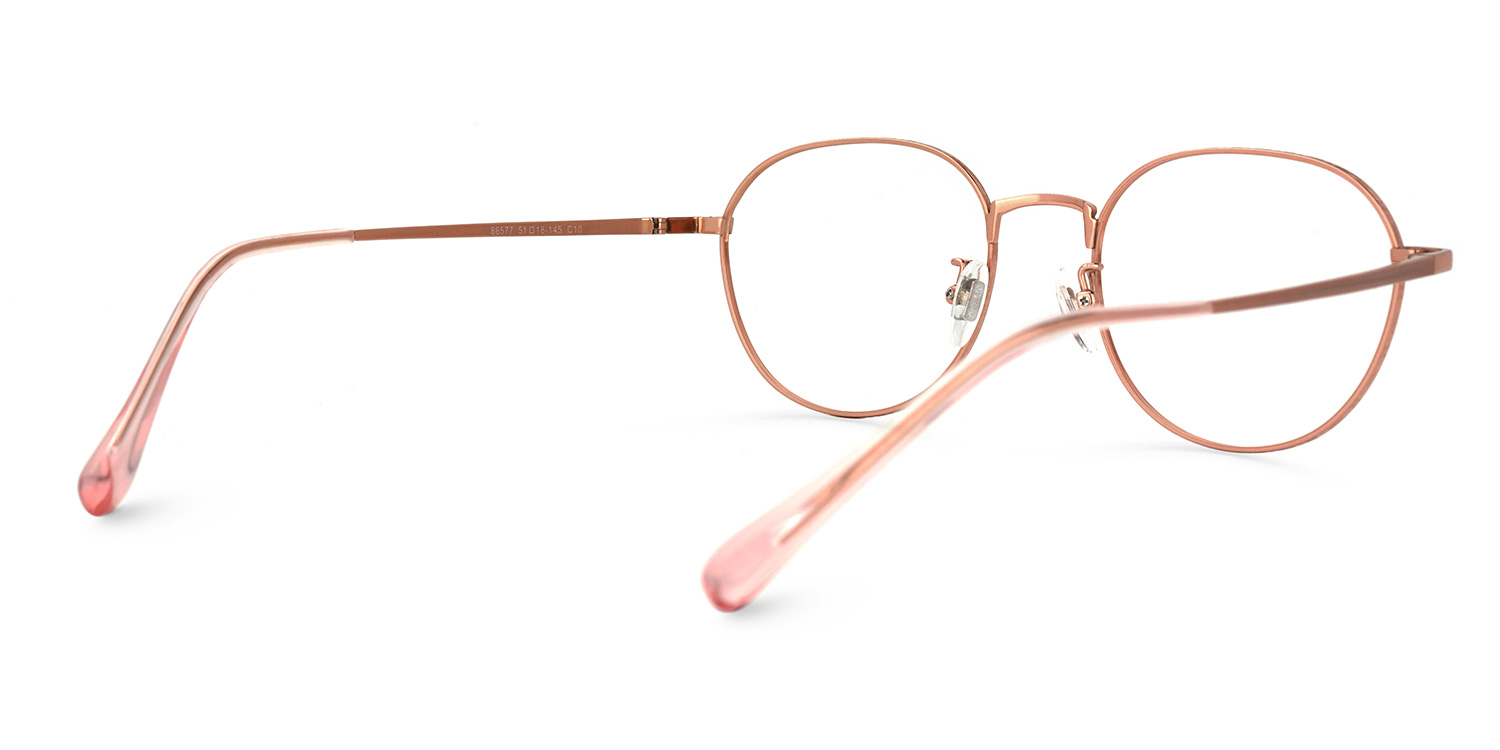Abeni Rose Or Ronde Lunettes3