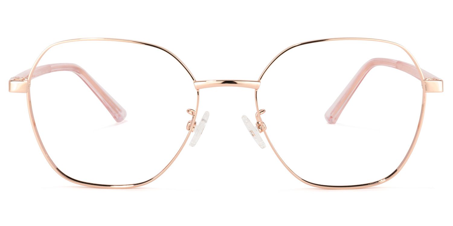Perry Lunettes géométriques dorées0