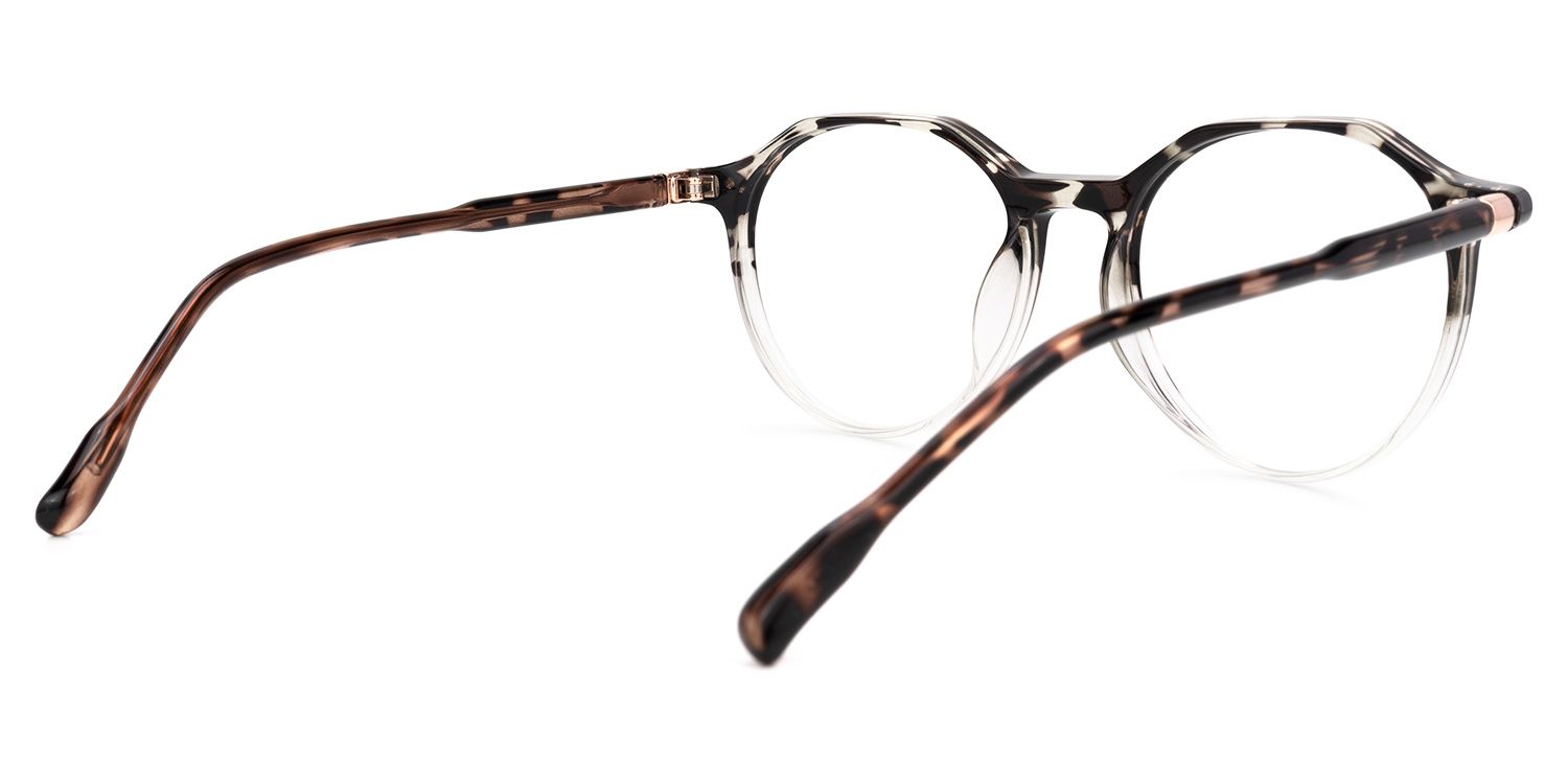 Timon Marron Tortue Ronde Lunettes3