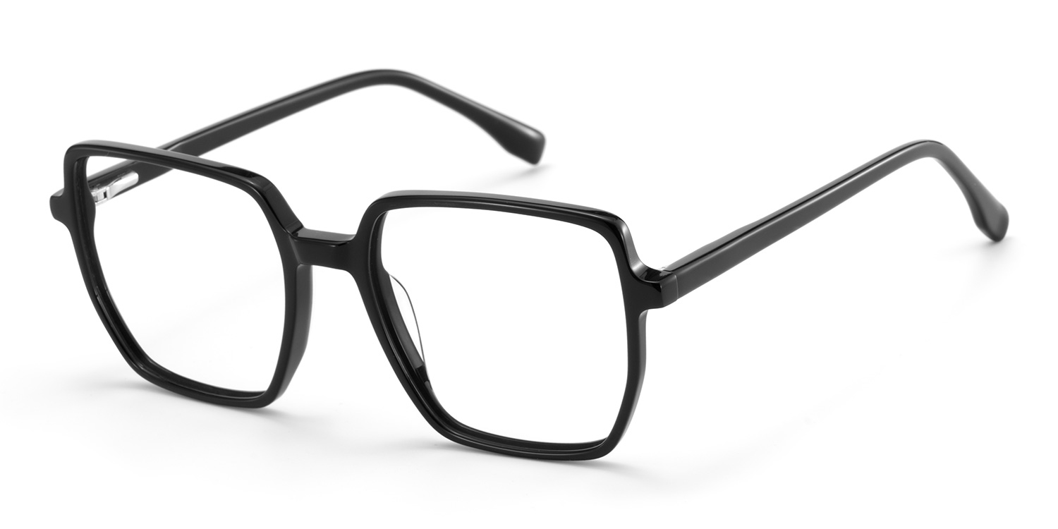 Phillis Noir Carré Lunettes2