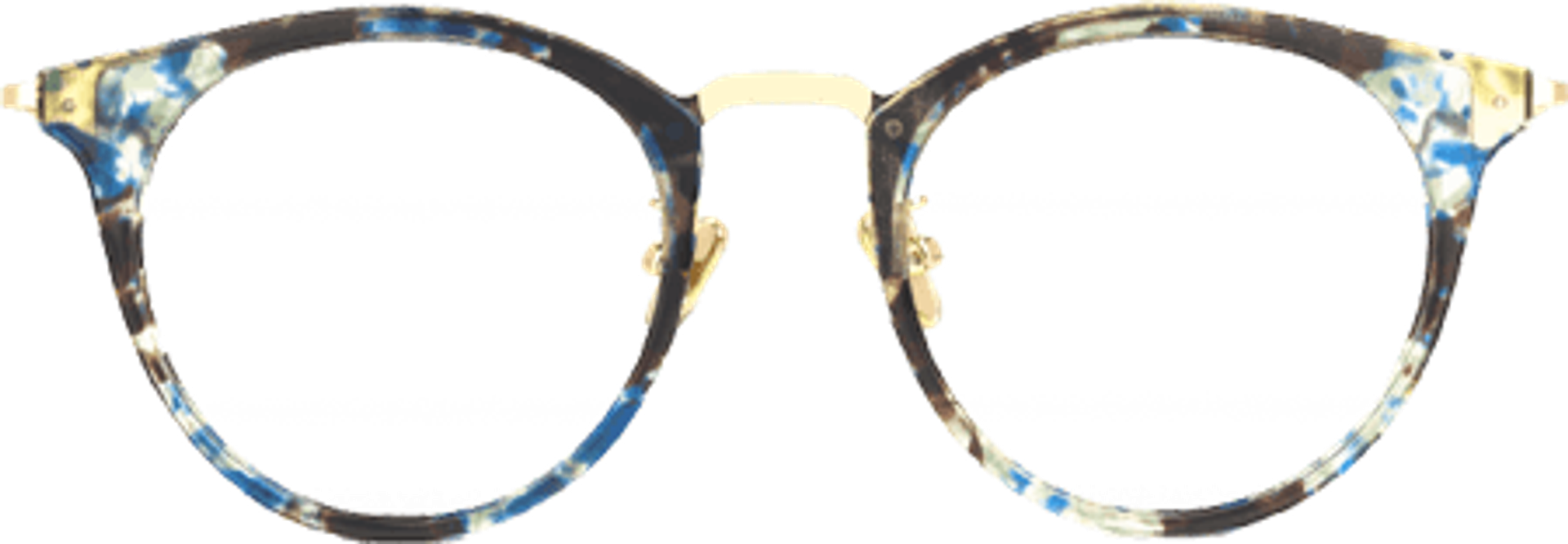 Liz Bleue Tortue Ronde Lunettes4