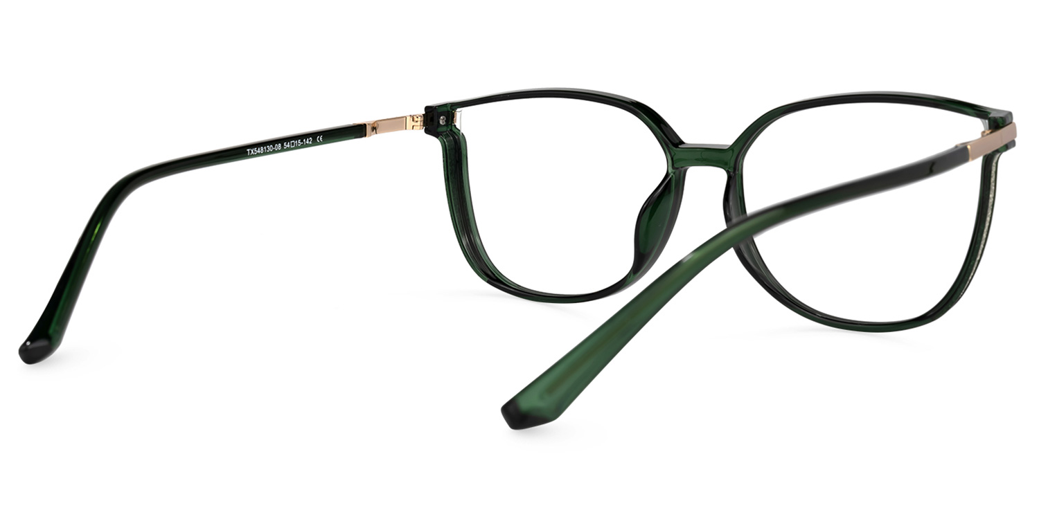 Rodz Vert Foncé Carré Lunettes 3
