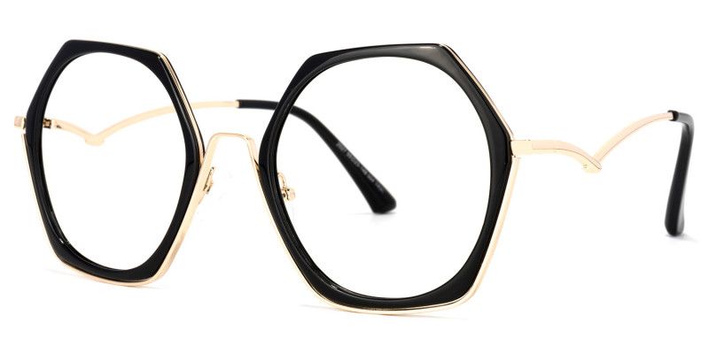 Haine Noir Géométrique Lunettes2