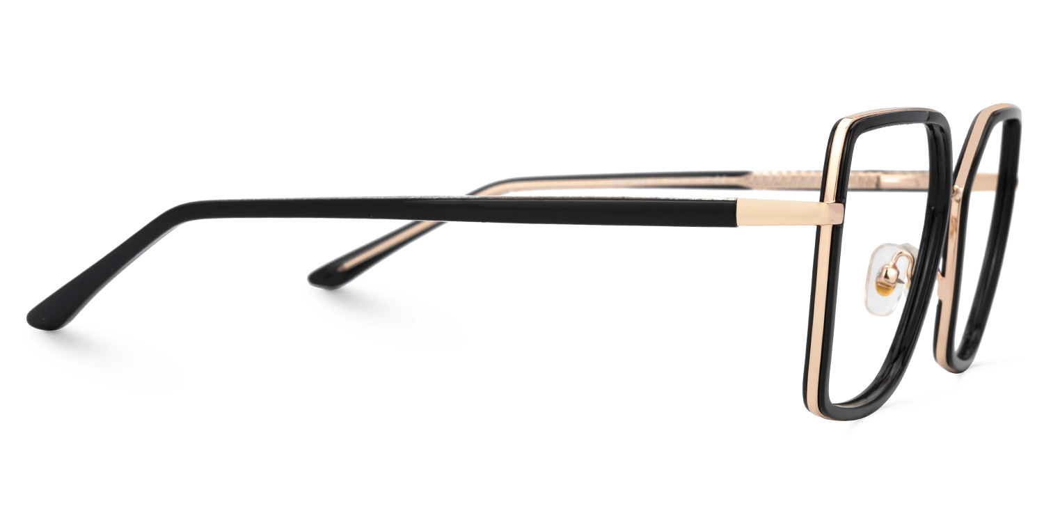 Jill Noir Carré Lunettes2