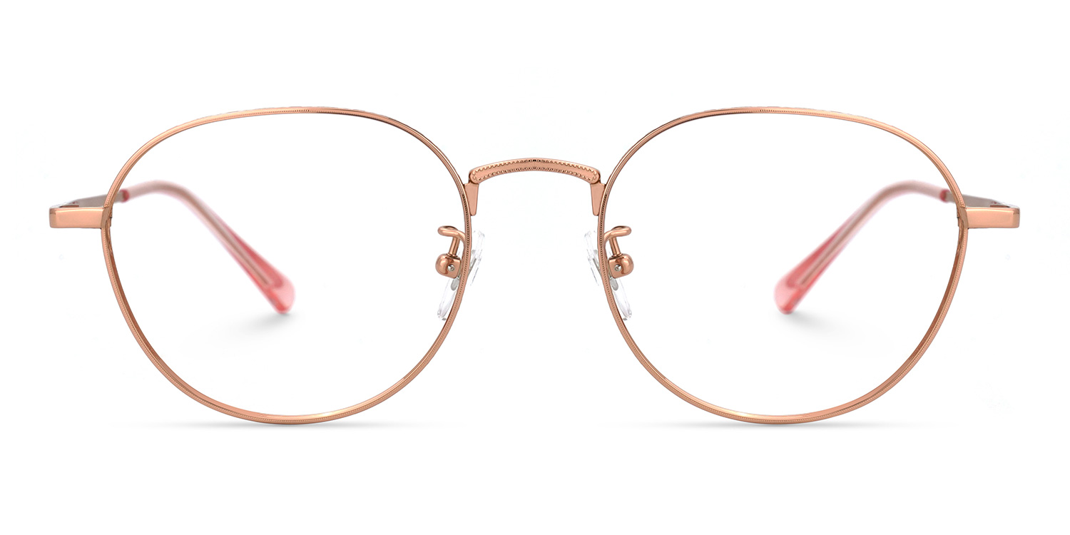 Abeni Rose Or Ronde Lunettes0