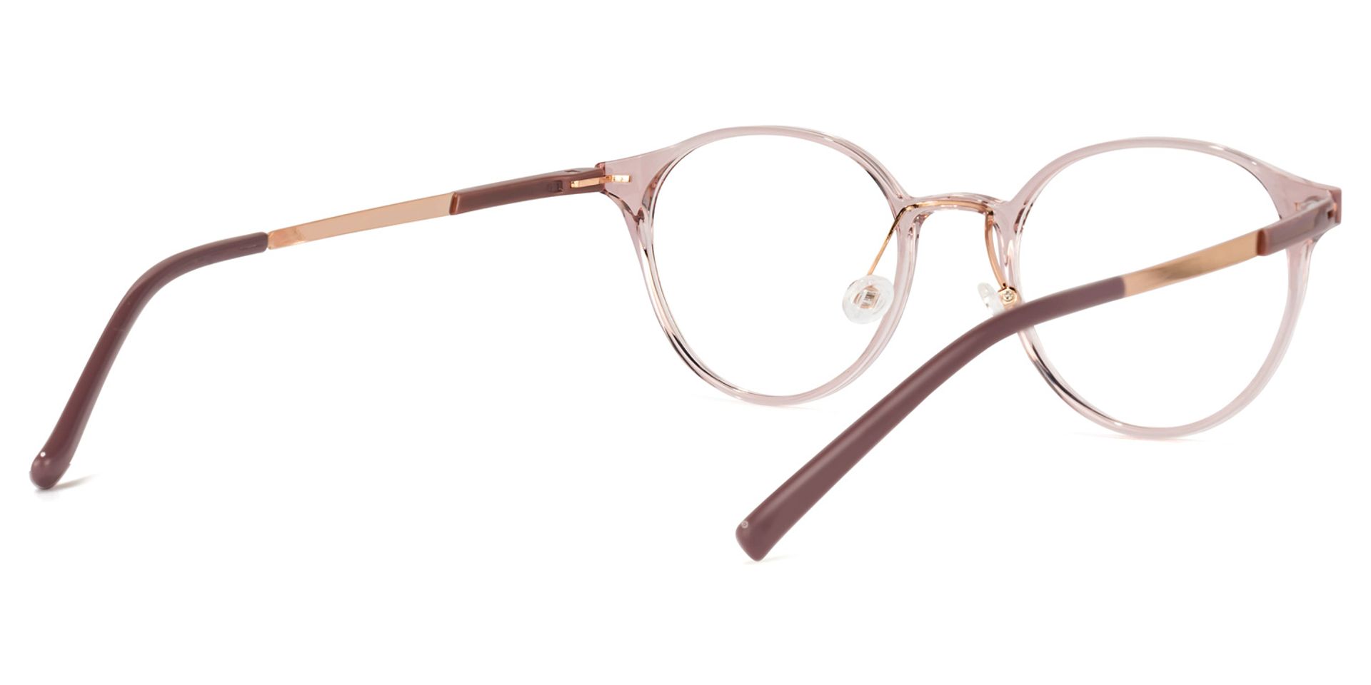 Laszlo Lunettes ronds en cristal rose 3