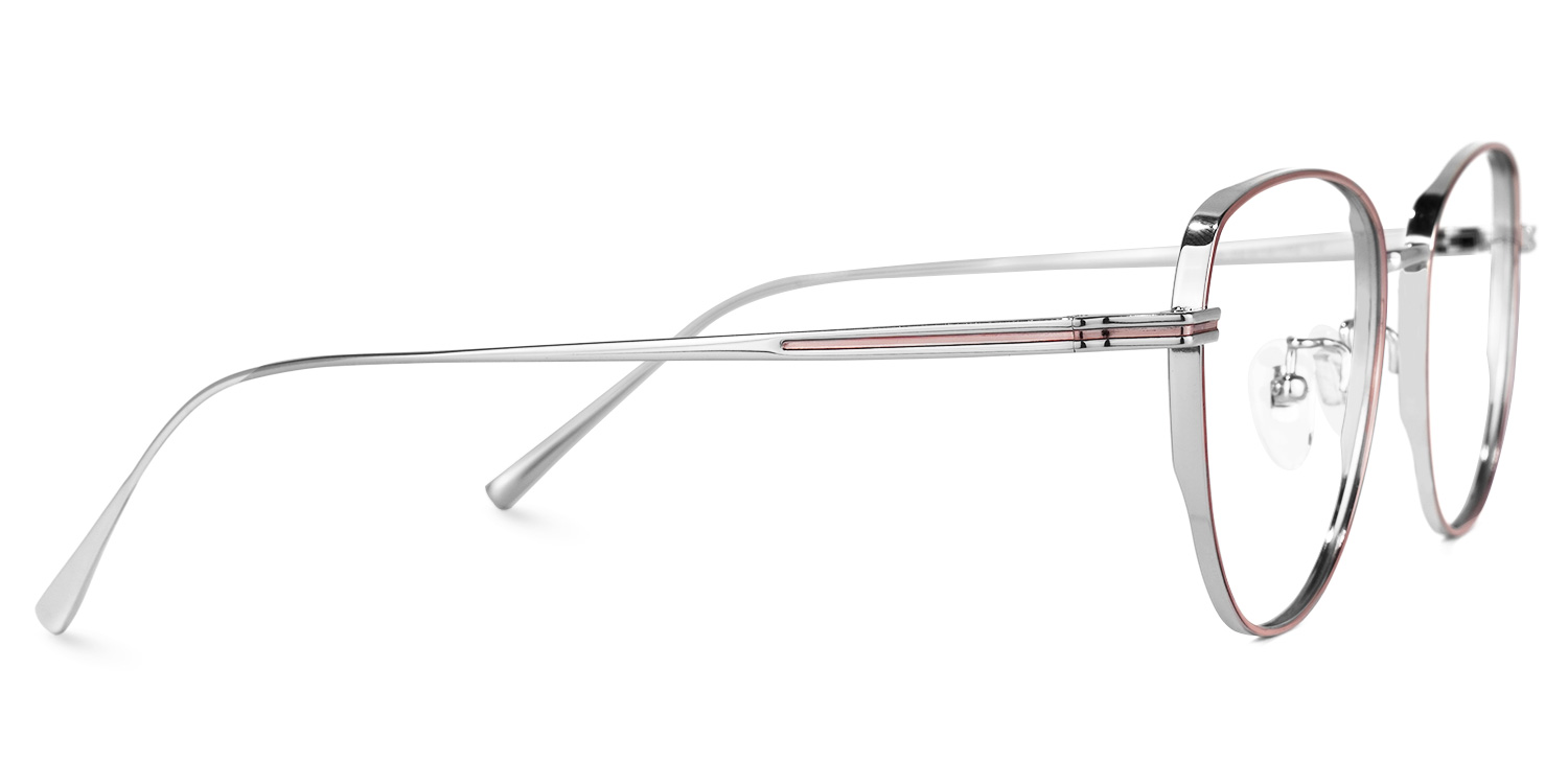 Sacajawea Rose Argent Carré Lunettes2