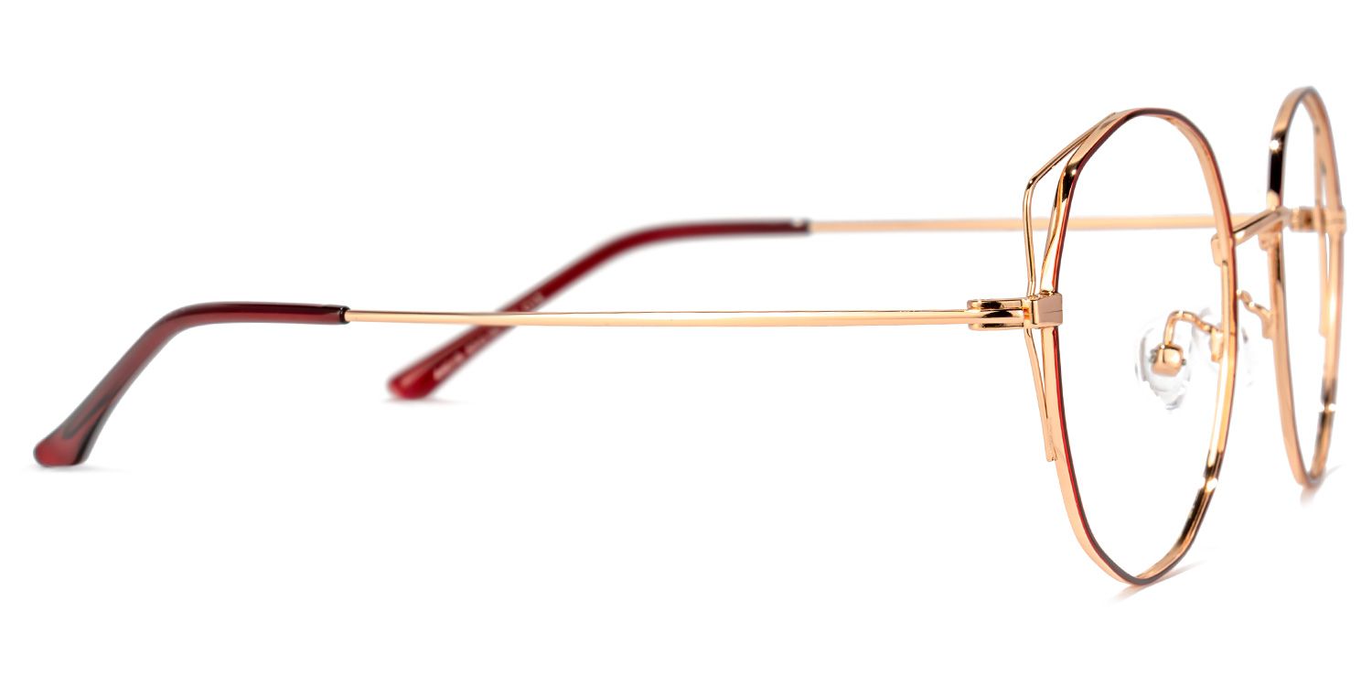 Paddy Lunettes géométriques Rouge2