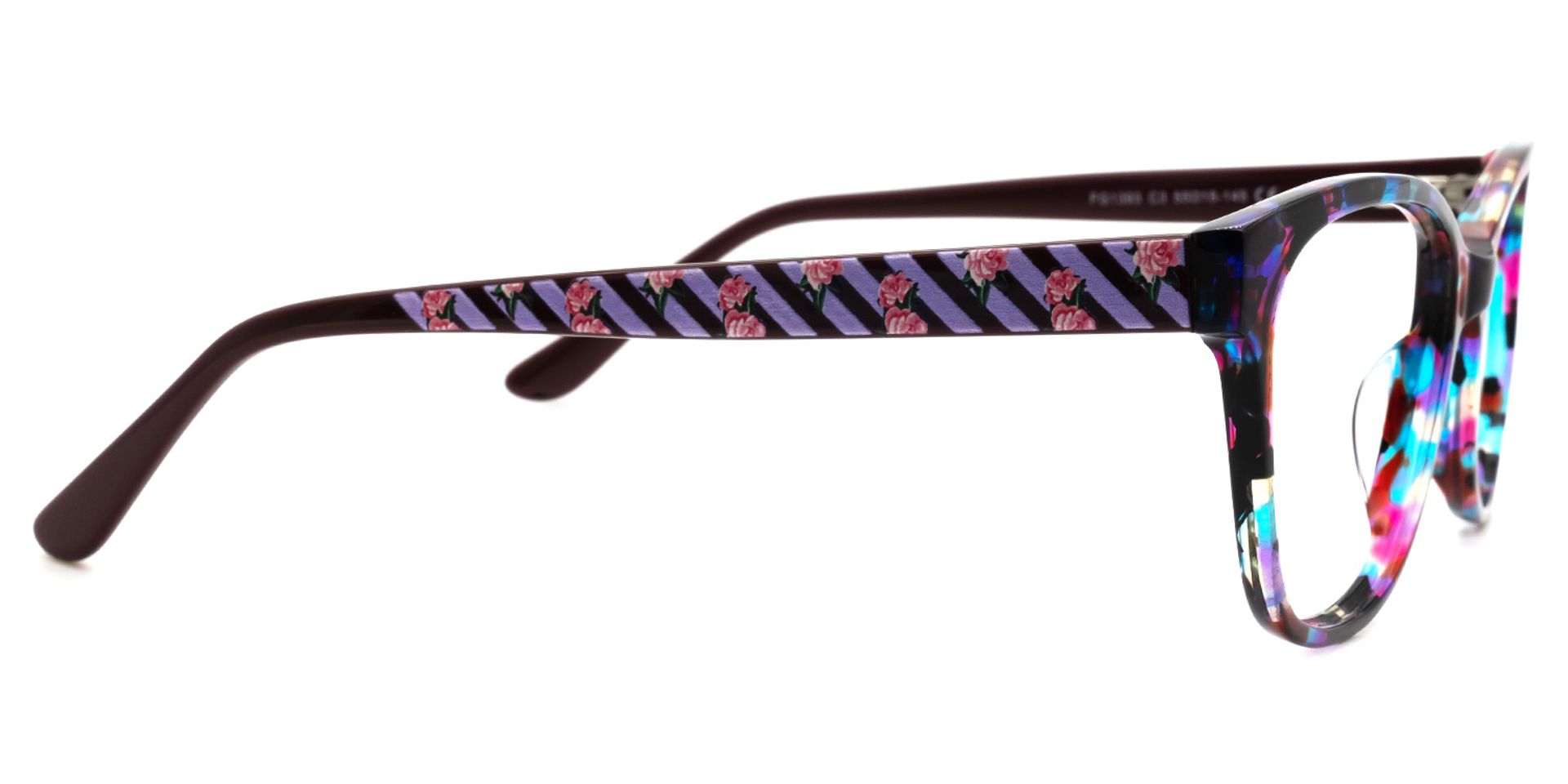 Okes Floral Rectangle Lunettes2
