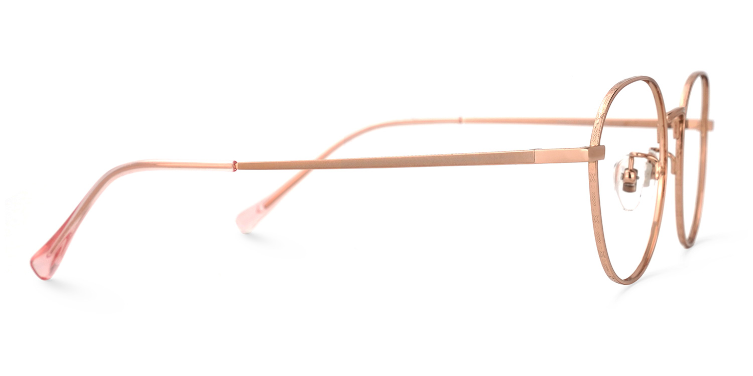 Abeni Rose Or Ronde Lunettes2