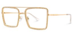 Diva Or Carré lunettes2