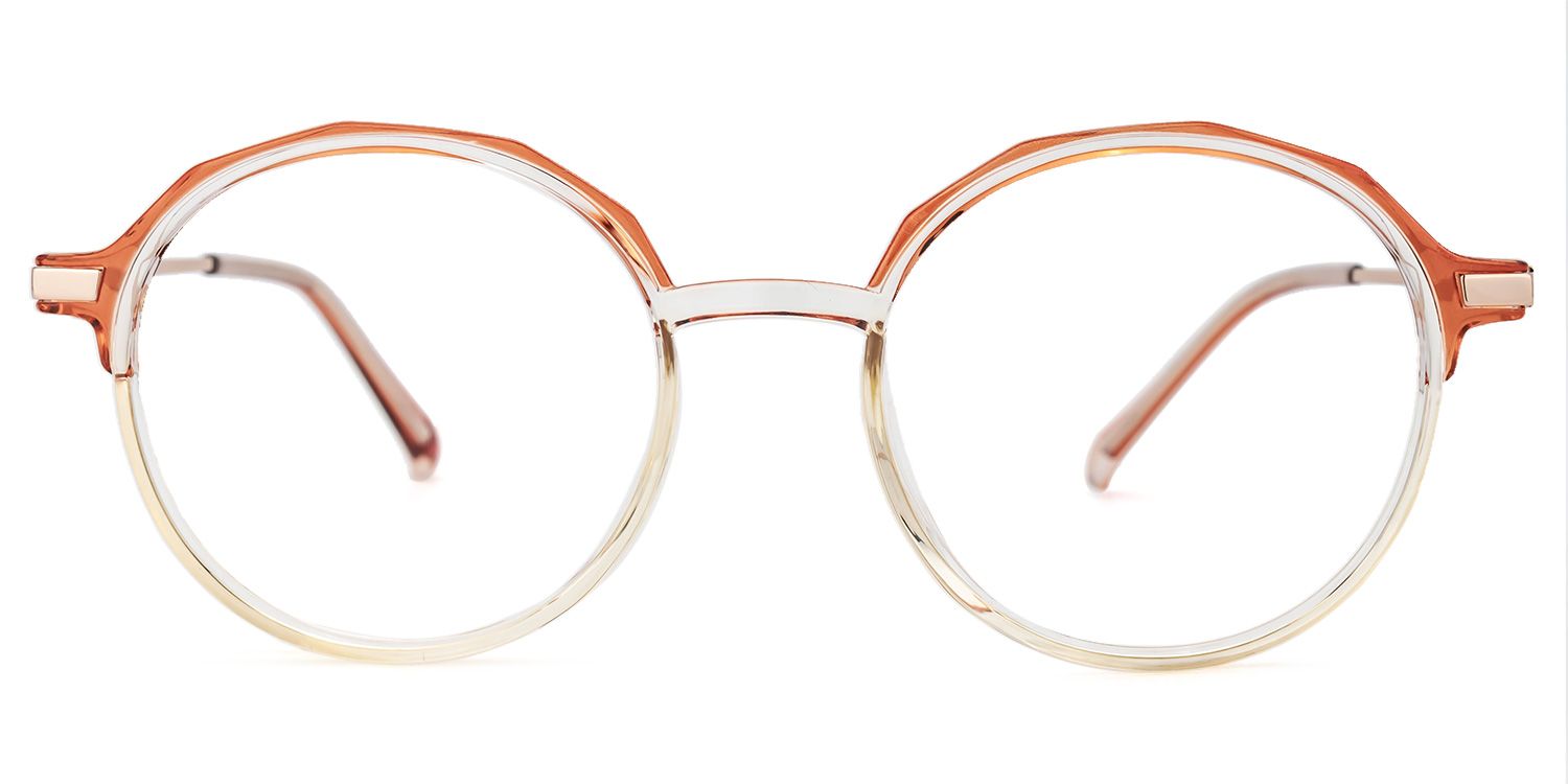 Jessye Lunettes rondes Orange0