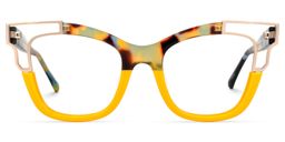 Rhoden Jaune Cat-eye lunettes0