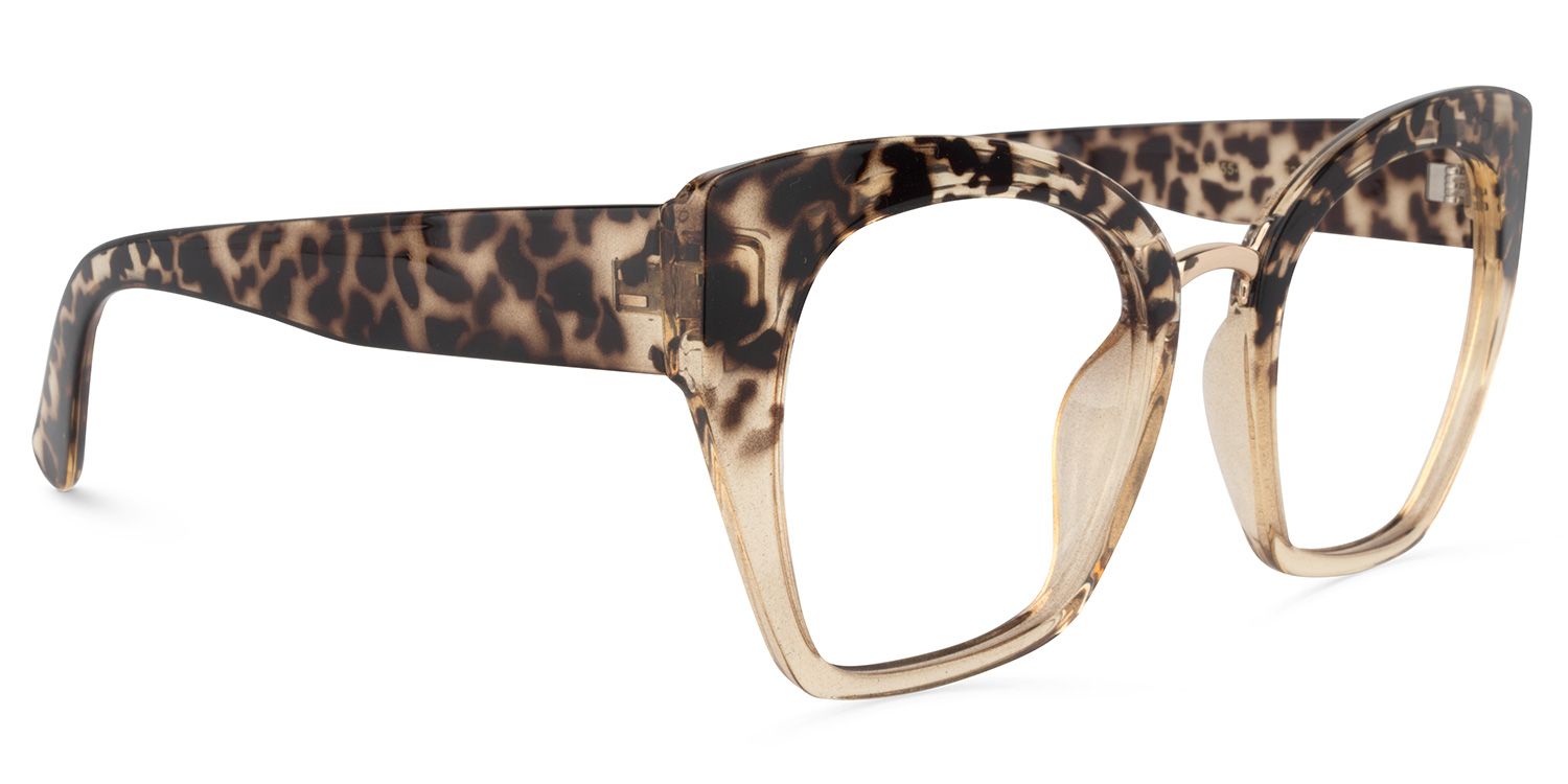Denis Hell Lunettes de vue de cateye tortue3