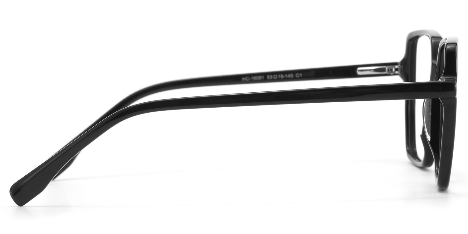 Phillis Noir Carré Lunettes5