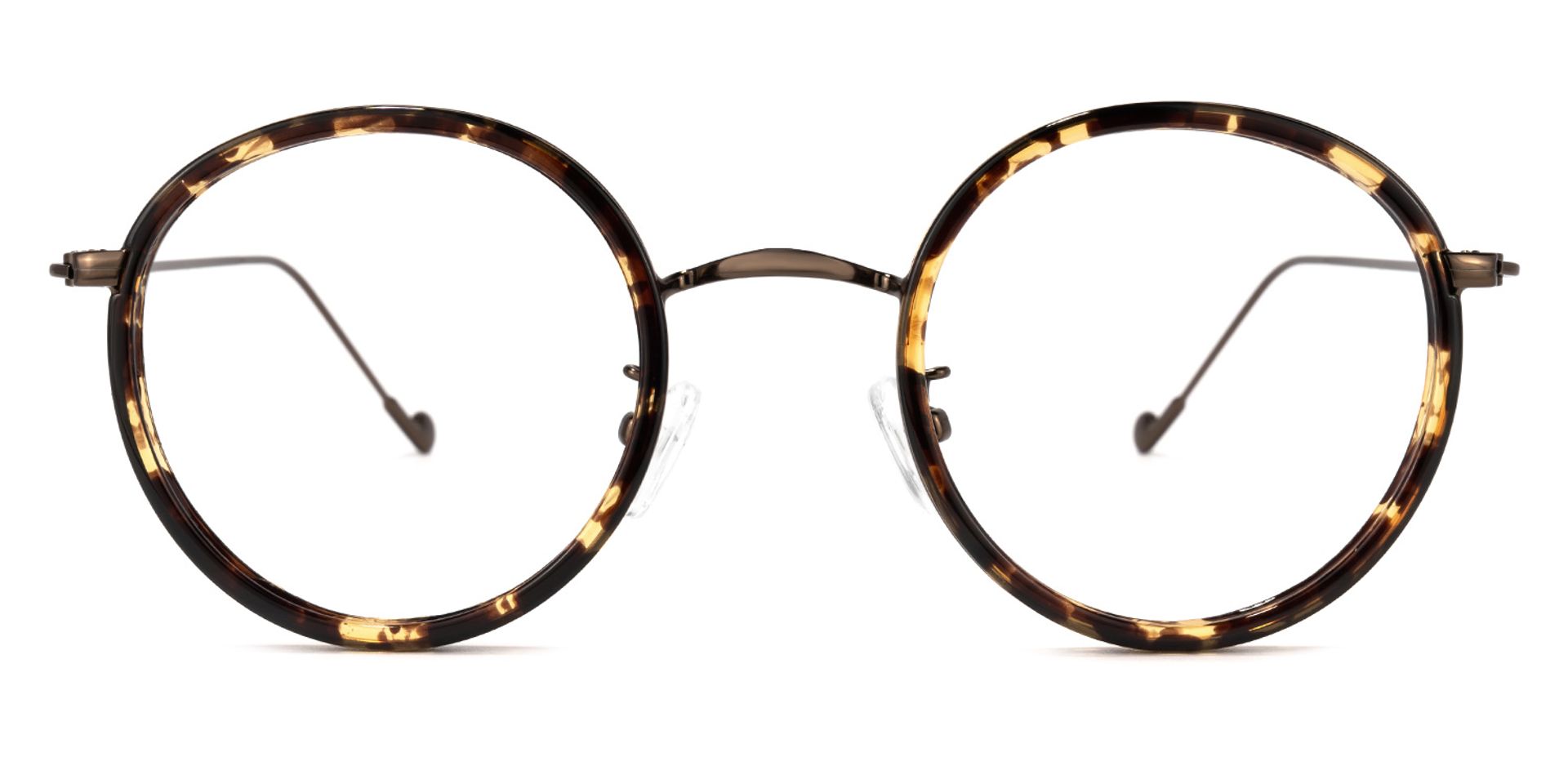 Alba Lunettes rondes Jaune Tortoise0