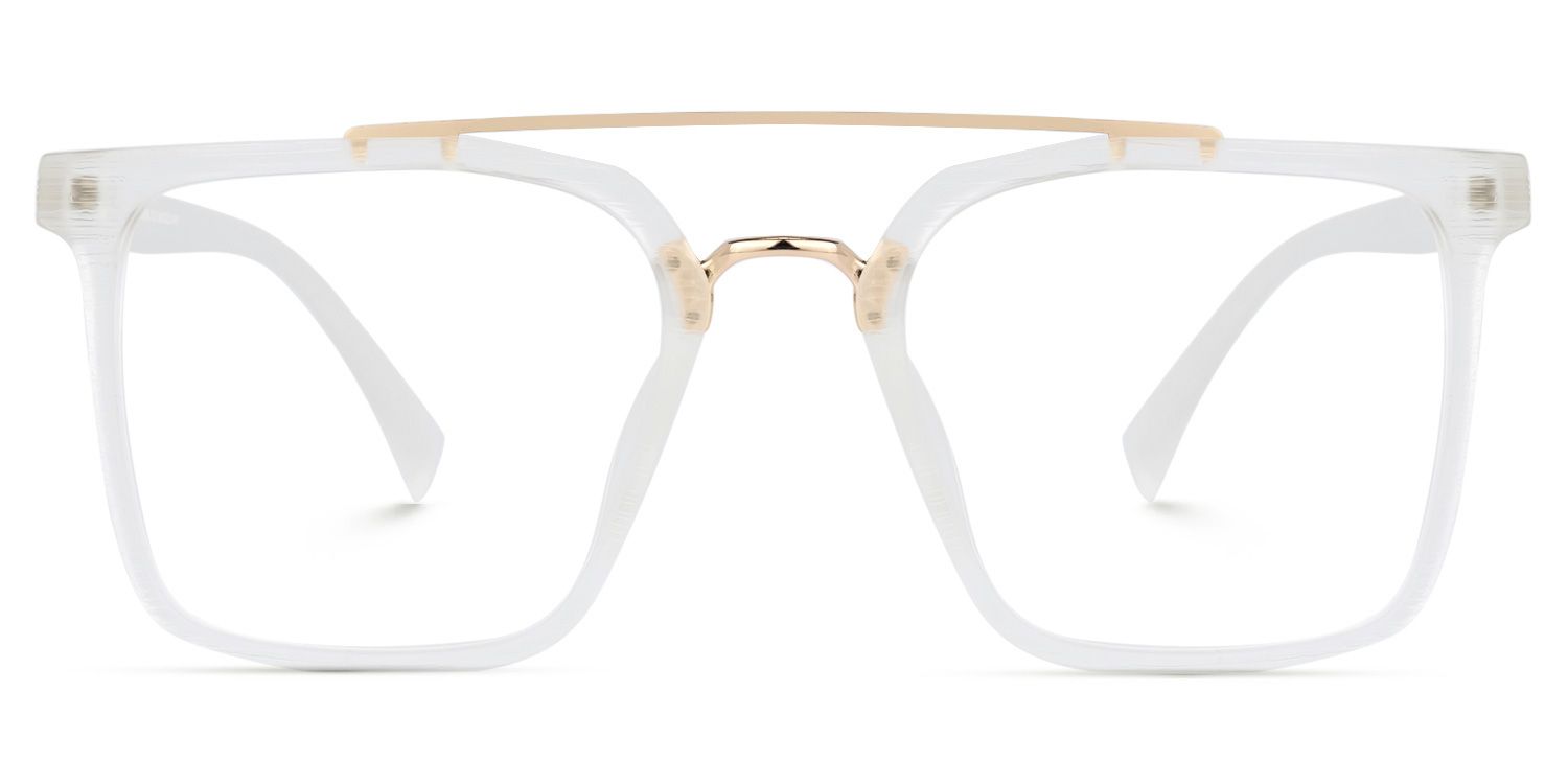 Shumac Blanc Aviateur Lunettes0