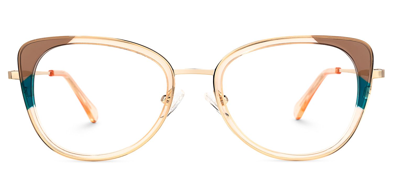 Eleanora Marron Cristal Cateye Lunettes0
