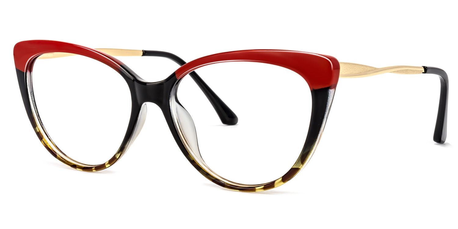 Marcus Rouge Cateye Lunettes2