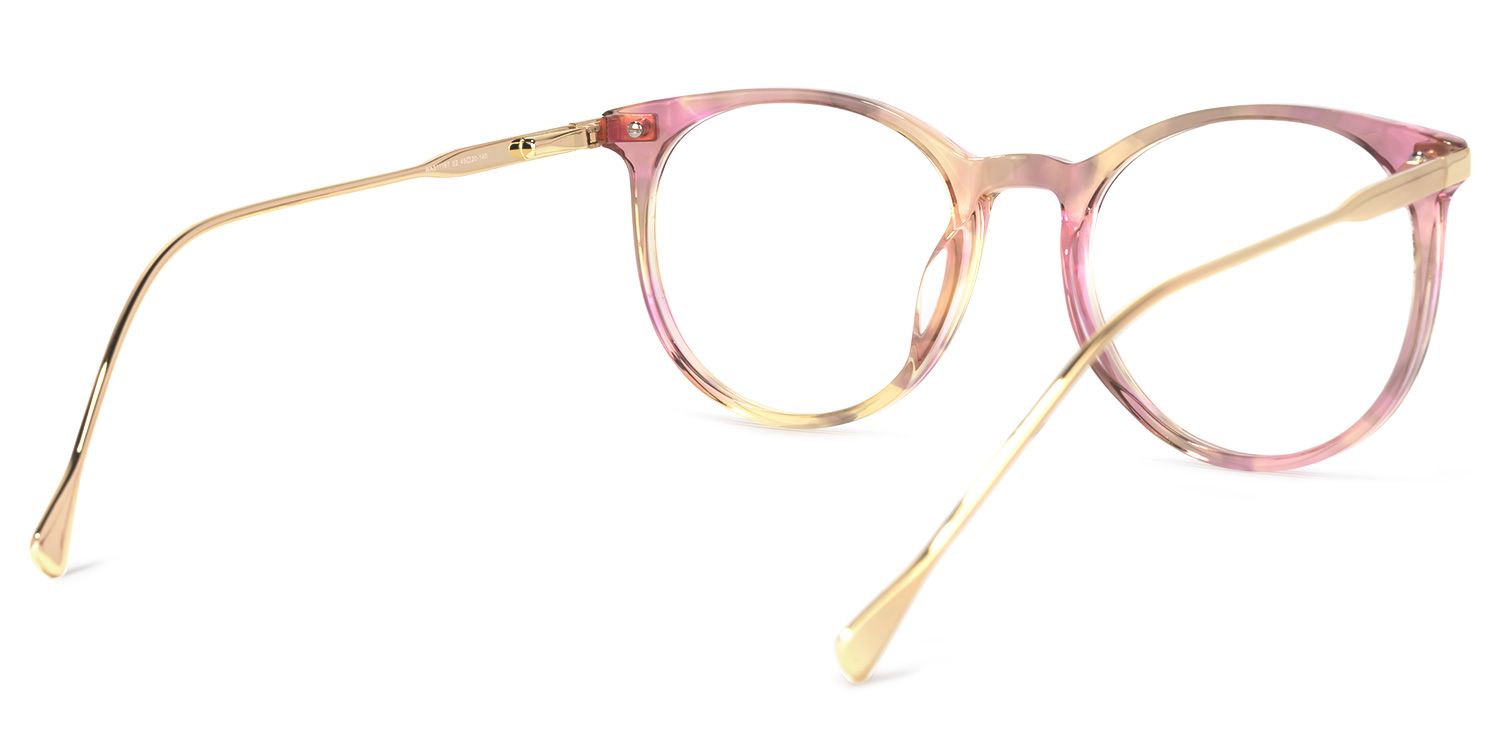 Lenid Rose Floral Ronde Lunettes3