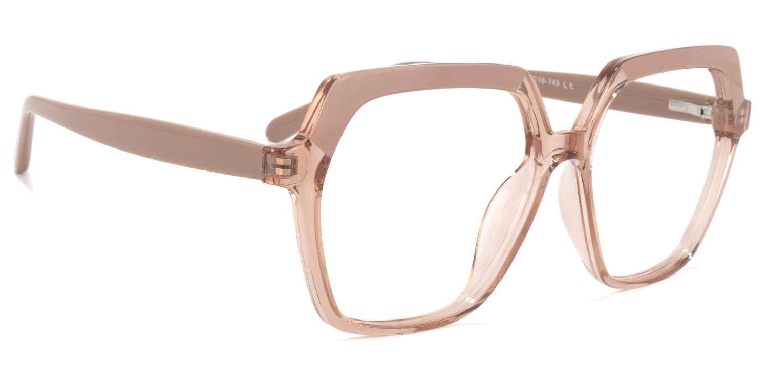 Norah Beige Géométrique Lunettes 2