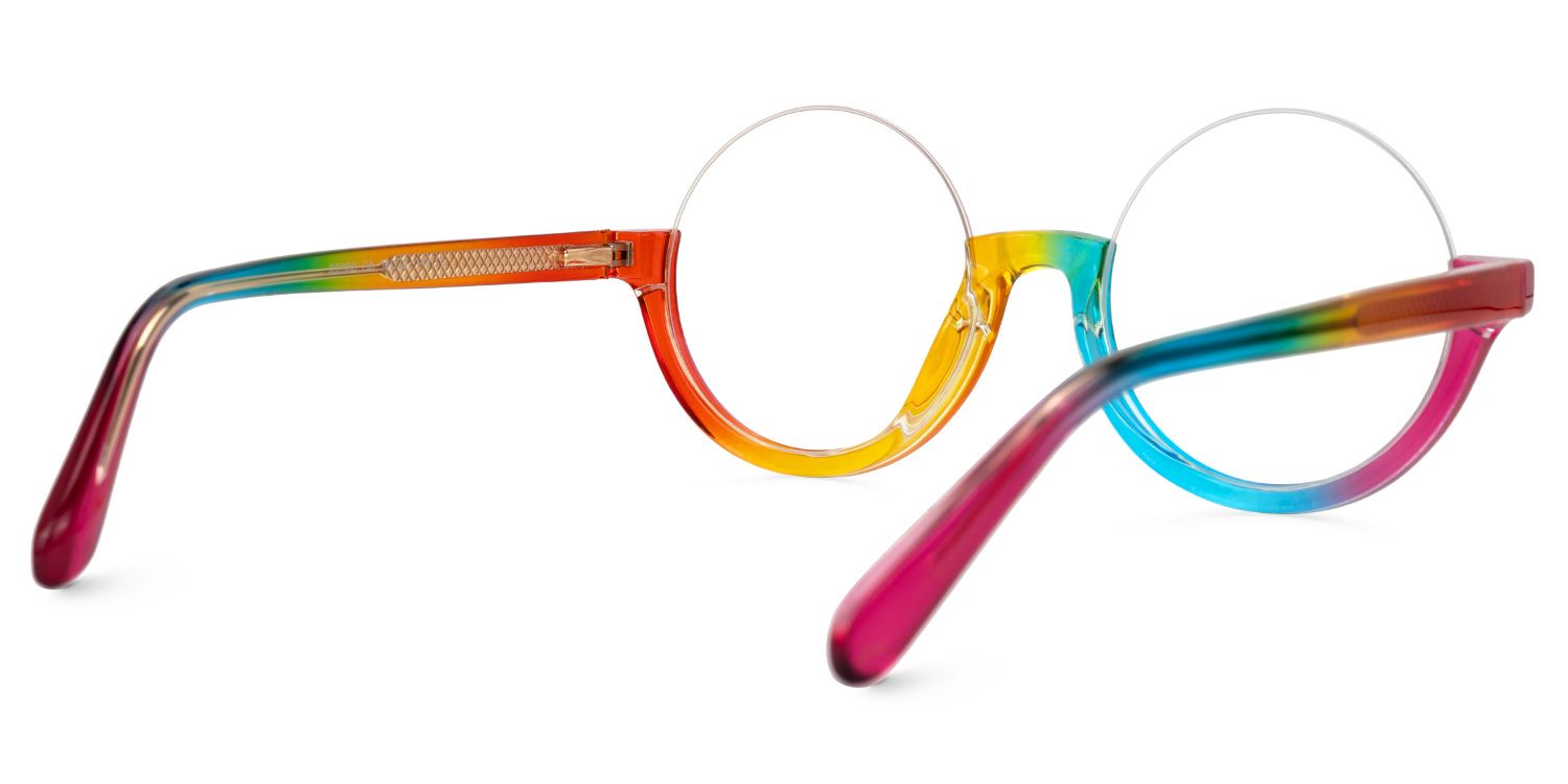 Cheril Multicolor Ronde Lunettes3
