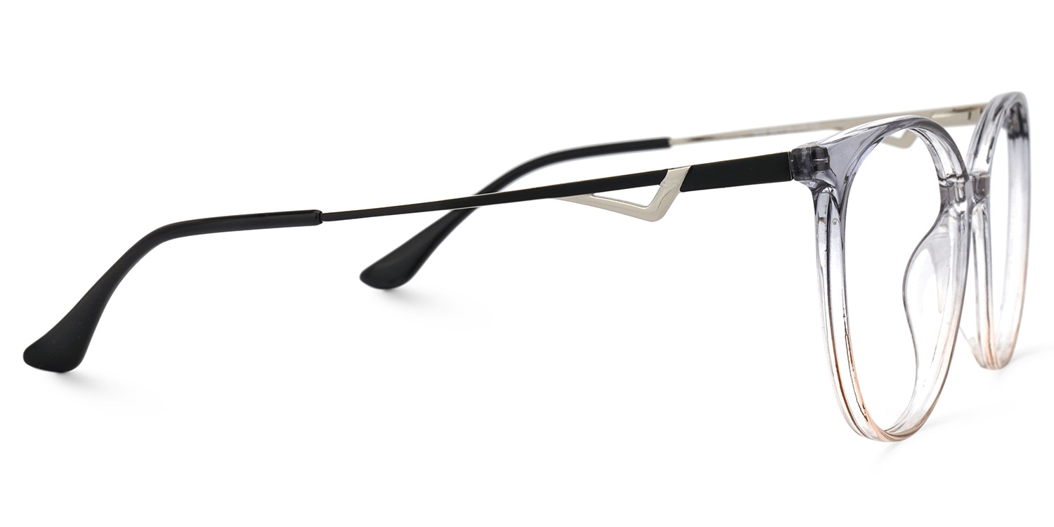 Rayne Gris Cristal Ronde Lunettes3