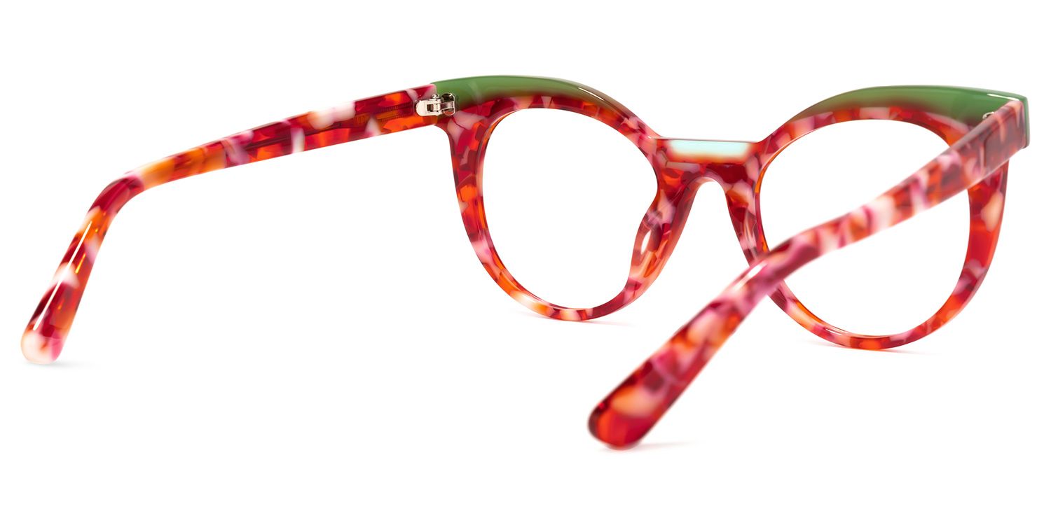 Lismary Rouge-Floral Cateye Lunettes3