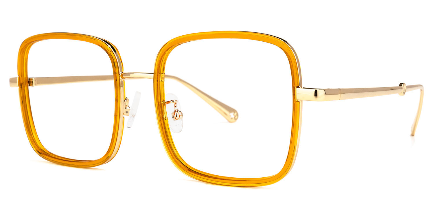 Ozzy Jaune Cristal Carré Lunettes1