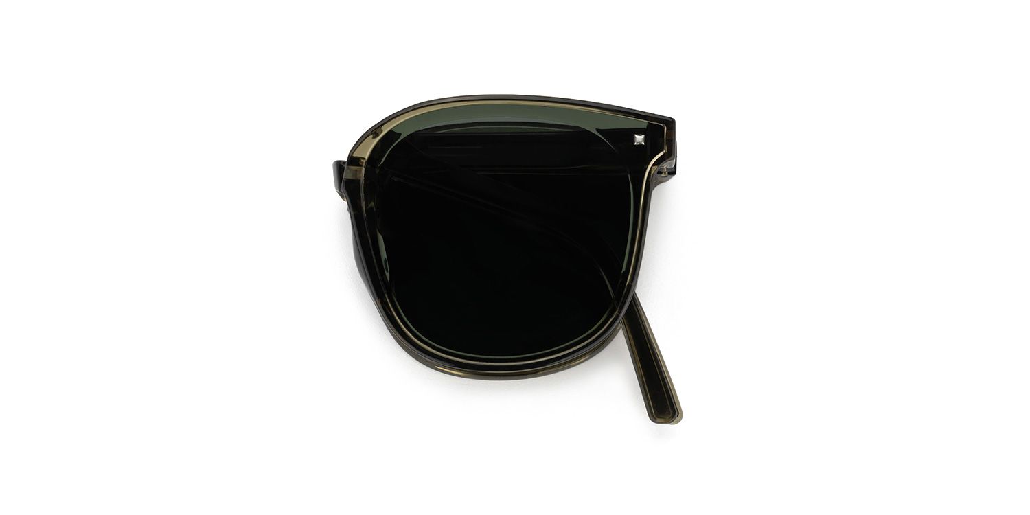 Sulaika Tr90 Square Vert Lunettes de soleil à Monture | ZEELOOL FR1
