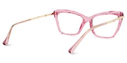 Juliet Rose Rectangulaire lunettes3