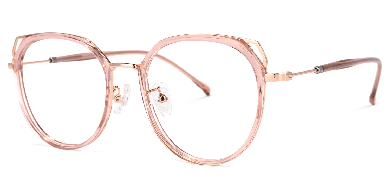 Ofelia Lunettes cateye en cristal rose1