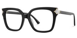 Shakeel Noir Carré lunettes2