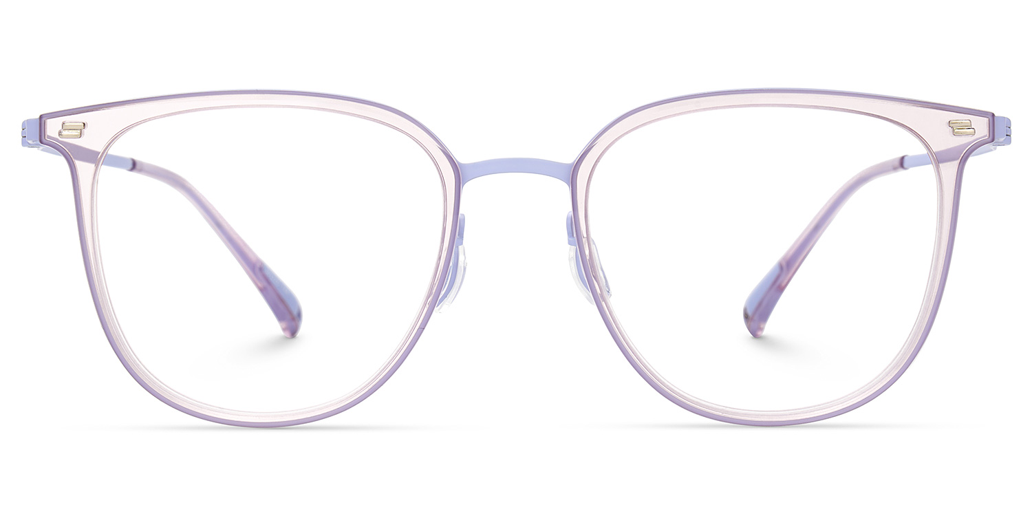 Gilliane Violet Ronde Lunettes0
