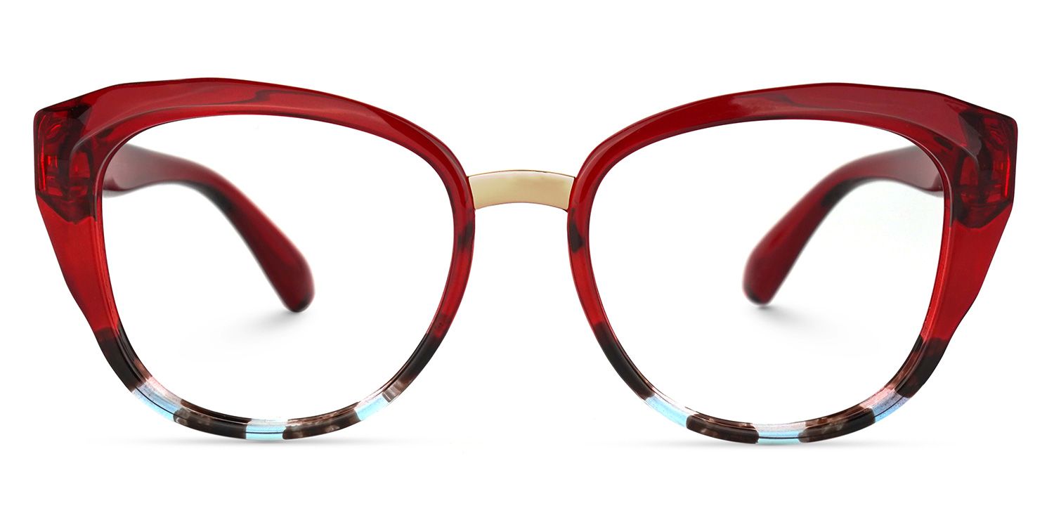 Mouna Rouge Cateye Lunettes0