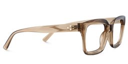 Grover Beige Rectangulaire lunettes3