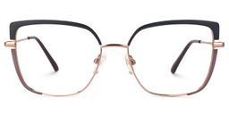 Grasso Bicolore Rectangulaire lunettes0