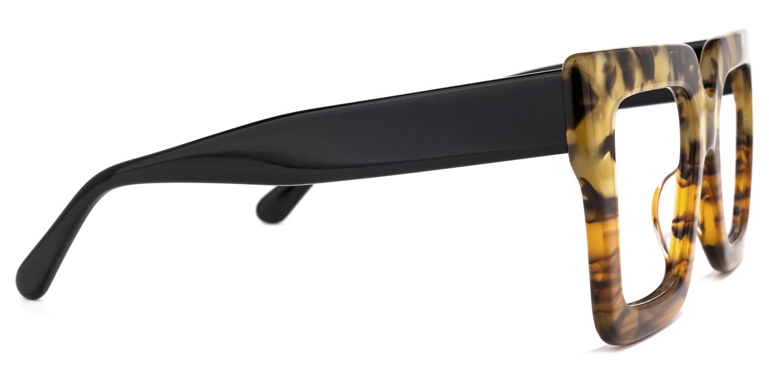Brandon Marron Carré Lunettes3